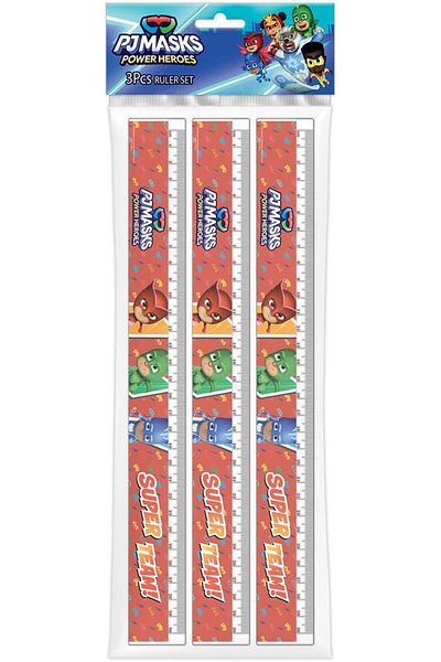 Pj Mask Rulers 3-Piece Set, 30 cm Size