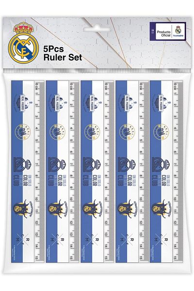 Real Madrid 15 cm Rulers Set 5-Pieces