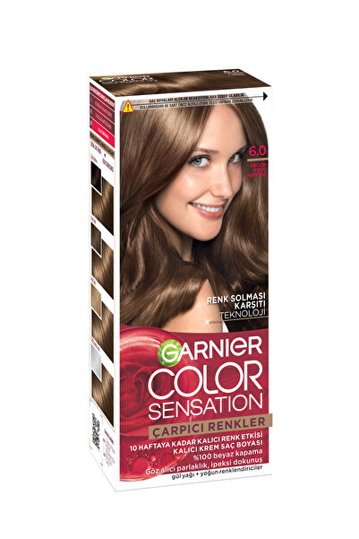 Garnier Çarpıcı Renkler, 6.0 Yoğun Koyu Kumral, Kalıcı Krem Saç Boyası, Demikit