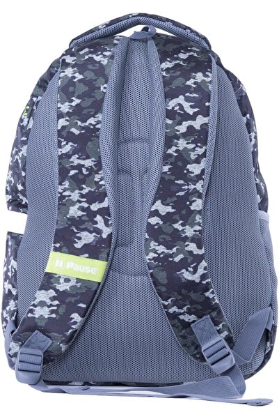 Pause T-Rex Design School Backpack, 17 inch Size, Black