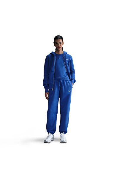 Nike W NSW PHNX FLC HR OS PANT 2 - GAMEROYAL (SAIL)