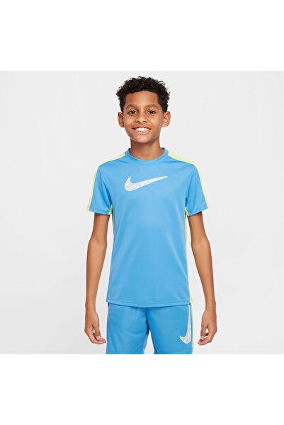 Nike K NK DF TRPHY23 SS TOP GX - BLUEBEYONDLTLEMONTWISTBLACK