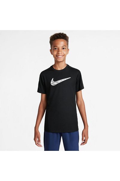 Nike K Nk Df Trphy23 Ss Top Gx - Black and White