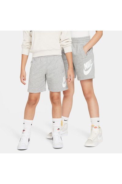 Nike Knsw Club ft Short Hbr - Dk Grey Heather/Base Grey/White