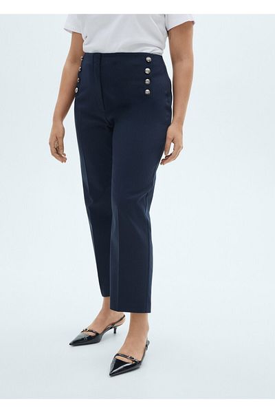 MANGO Woman Botones trousers