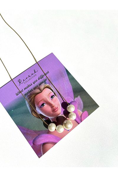 Reorah Collection Mermaidia Five Pearl Necklace