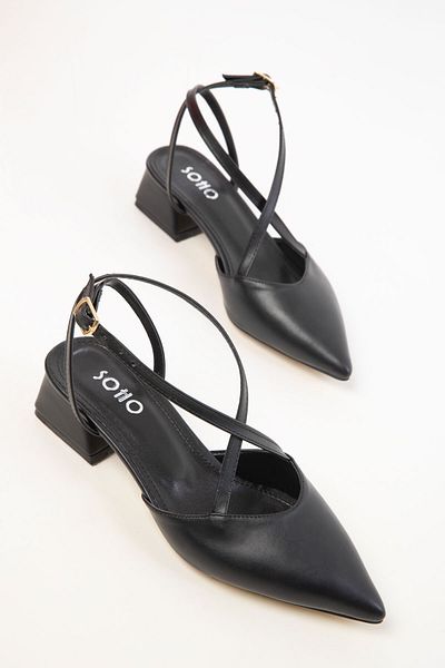 SOHO Black Women's Classic Heeled Shoes 20422