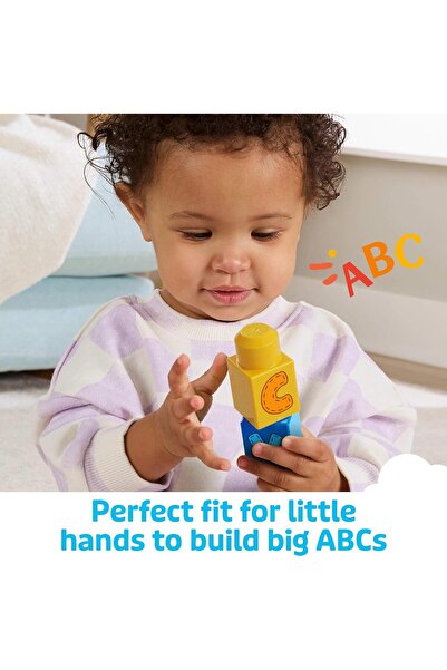 MEGA لعبة قطار التعلم ABC من Bloks للأطفال بعمر سنة فما فوق (Mattel DXH35)