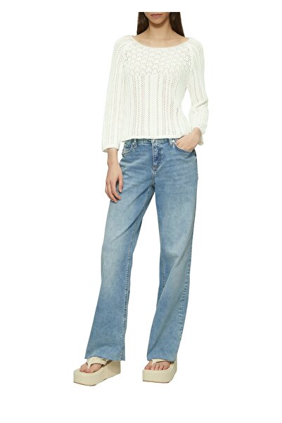 QS by s.Oliver Pulover tricotat cu mâneci raglan și model ajurat