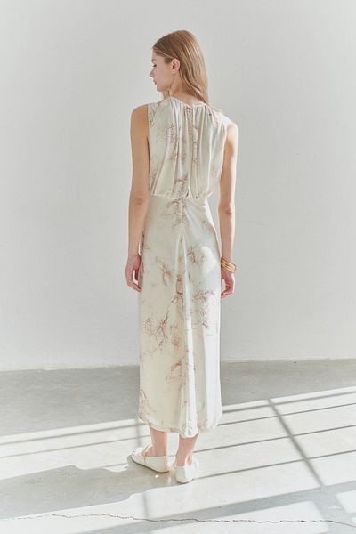 Trendyol Collection Limited Edition Printed Blouse Look Stretchy Maxi Knitted Dress Twoss25El00480