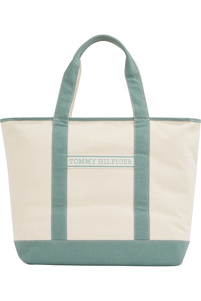 Tommy Hilfiger TH Sommer Canvas Tote Inside Stilvolles Design