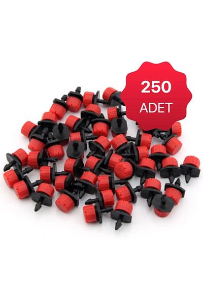 AR Drip Irrigation Flow Rate Moon Small Nozzle Red Dripper 250 Pieces