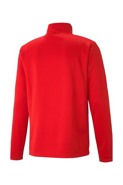 Puma Férfi hosszú ujjú Teamrise póló 1/4 cipzáras - piros 65739401