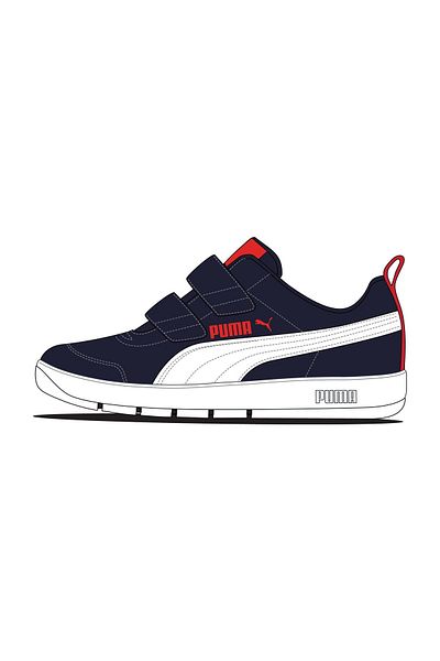 Puma Courtflex V3 tornacipő tipegők