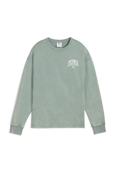 Puma Relaxed Fit Crew Sweats – Logo, lange Ärmel, normale Passform