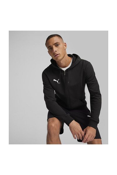 Puma Mikiny běžného střihu - dlouhý rukáv, límec, hladké, celý zip