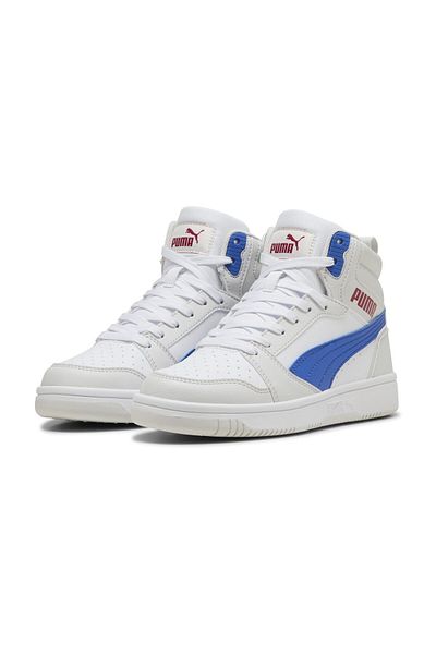 Puma 393831 Bílé střední boty pro Unisex