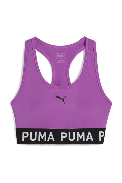Puma Σουτιέν Sport Style - Μονόχρωμο, Αμάνικο, Κανονική Εφαρμογή, Έμφαση απόδοσης