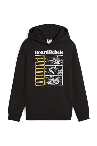 Puma Качулки, обикновени, с дълъг ръкав, няма, обикновени, печат, джоб тип кенгуру