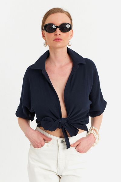Cool & Sexy Women's Black Laced Linen Blouse Bth16 Style Studio Team Basketball Game Ball Shoes Model Gx9688