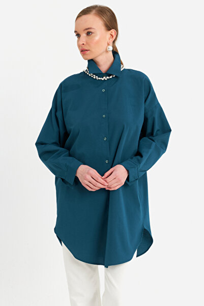 Cool & Modest Cămașă tunică cu ulei pentru femei (MZER428)