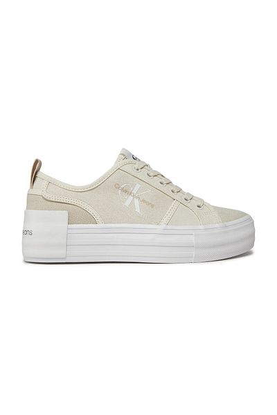 Calvin Klein Beigefarbene Damenschuhe mit Logo-Detail