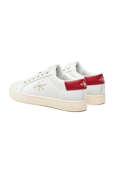 Calvin Klein Sneaker Herren Hellweiß/Cremeweiß/Granat