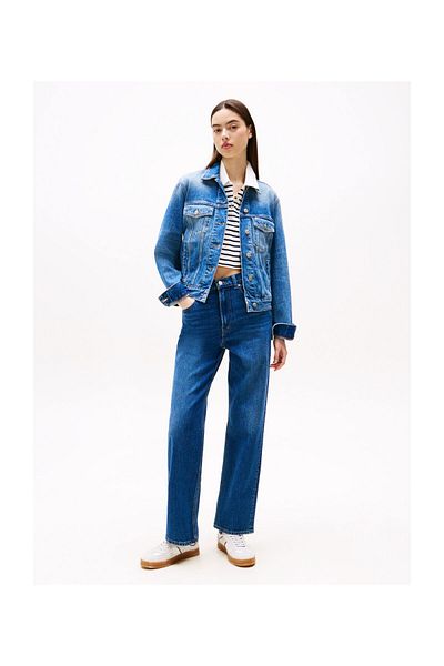 Tommy Hilfiger LAYLA HR SLIM STR Bi0152 - Bluză tricotată cu mâneci scurte