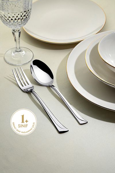 Nehir Maxi Simple 12-Person 72-Piece Boxed Cutlery Set