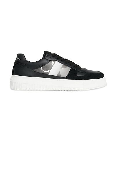 Calvin Klein Logo-ul mărcii pentru bărbați, cu șireturi, talpă anti-alunecare, pantofi negru casual YM0YM00970-0GM