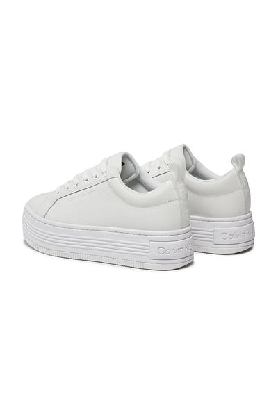 Calvin Klein Damen-Sneaker mit Calvin-Klein-Logo, Plateau-Absatz, bequeme Sohle, geeignet für den täglichen Gebrauch, Schwarz-Weiß