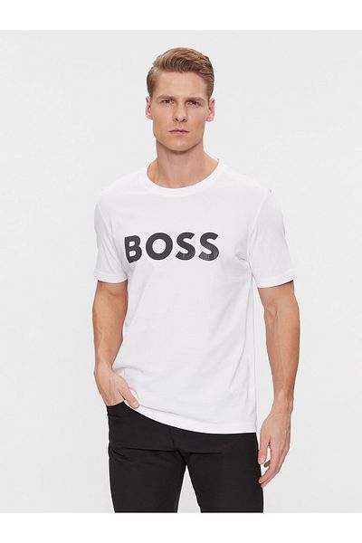 BOSS Μπλουζάκι Λευκό για Ενήλικες