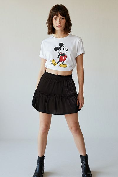 Trendyol Collection Black Front and Back Skirt Look Pleated Shorts & Bermuda Twoss25Sr00056
