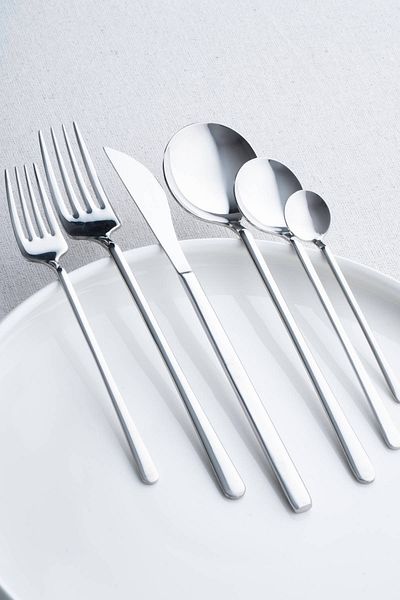 ACAR Milano 36 Piece Stainless Steel Cutlery Set Silver 0451