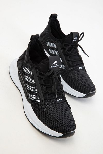 SOHO Black-White Women's Sneaker 20439