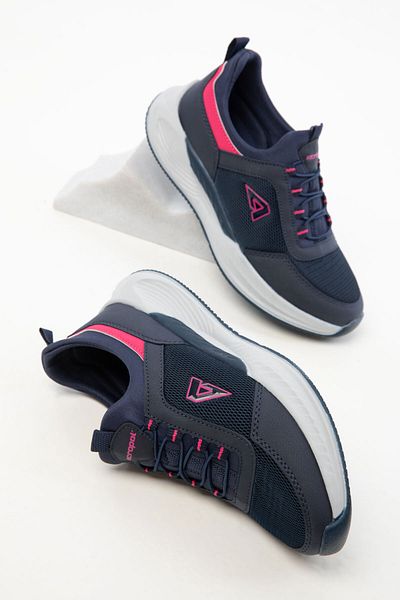 SOHO Marineblau-Fuchsia Damen-Sneaker 20438