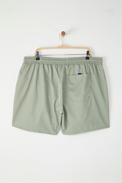 Trendyol Collection Light Khaki Plus Size Standard Fit Swim Shorts Tmnss24Kd00000