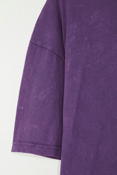 Edit by Trendyol Purple Oversize Cut T-Shirt Tedss25Ts00007