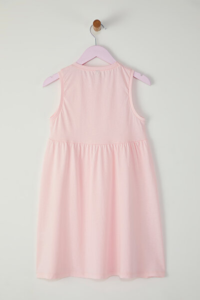 TRENDYOLKIDS Pink Tie Dye Knitted Dress Tkdss25El00014