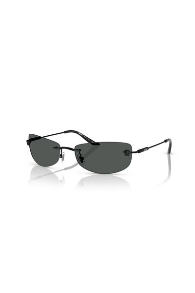 Versace Man Rectangle Sunglasses- Ve 2279 - Lense Size:60mm - Matte Black