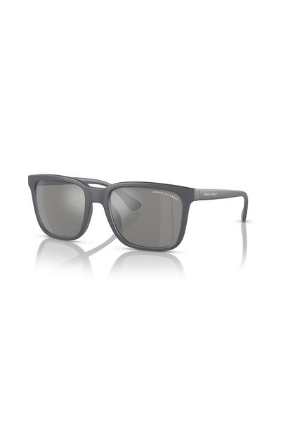Armani Exchange Man Rectangle Sunglasses- Ax 4112su - Lense Size:55mm - Matte Grey