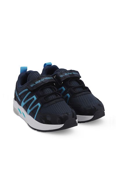 Slazenger Unisex Kids Sneaker - Navy Blue Camouflage Shoes
