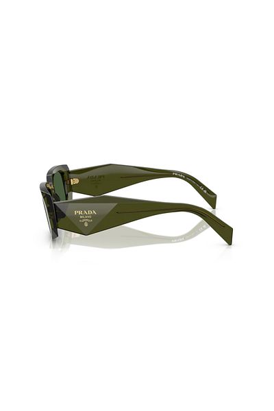 Prada Woman Rectangle Sunglasses- Pr 17ws - Lense Size:49mm - Transparent Bottle