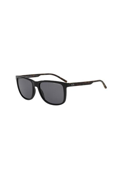 Armani Exchange Man Pillow Sunglasses- Ax 4070s - Lense Size:57mm - Shiny Black