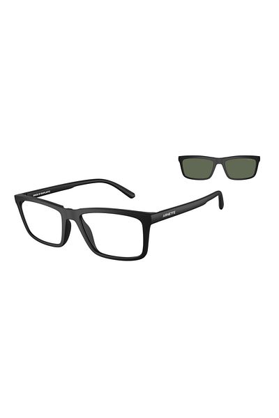 ARNETTE Man Rectangle Sunglasses- An 4333 - Lense Size:55mm - Matte Black