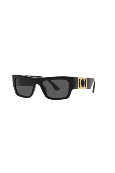 Versace Man Rectangle Sunglasses- Ve 4416u - Lense Size:53mm - Black