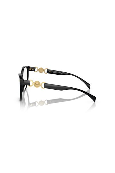 Versace Woman Cat Eye Eyeglasses- Ve 3334 - Lense Size:53mm - Black