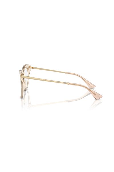 Dolce&Gabbana Dolce & Gabbana Woman Butterfly Eyeglasses- Dg 3392 - Lense Size:52mm - Transparent Camel