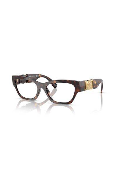 Versace Woman Cat Eye Eyeglasses- Ve 3367u - Lense Size:52mm - Havana
