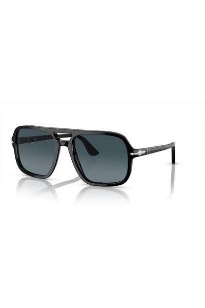 Persol نظارة شمسية للرجال - موديل Po 3328s - مقاس العدسة: 58 مم - أسود